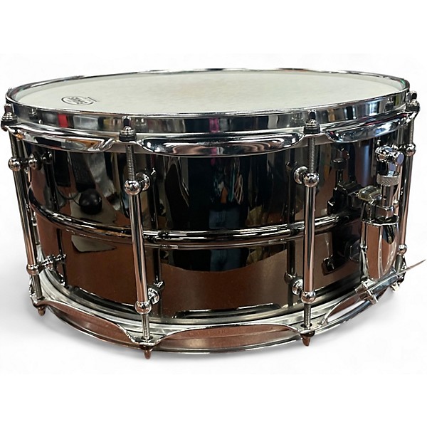 Used Pork Pie USA 14.25in BIG BLACK BOB NICKEL Black Chrome Drum