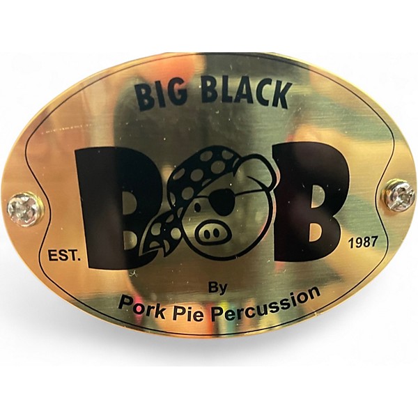 Used Pork Pie USA 14.25in BIG BLACK BOB NICKEL Black Chrome Drum