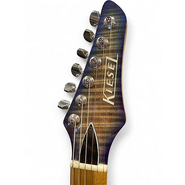 Used Kiesel Theos Blue Burst Solid Body Electric Guitar
