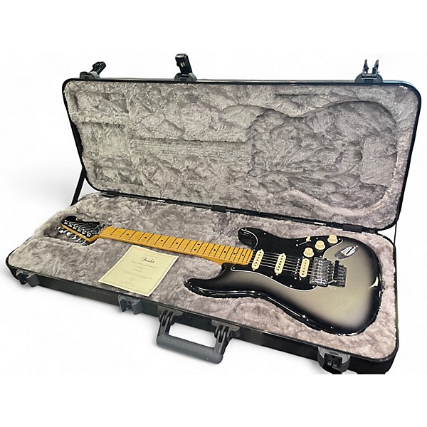 Used Fender American Ultra Luxe Stratocaster Floyd Rose Silverburst Solid Body Electric Guitar