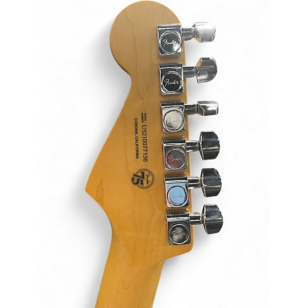 Used Fender American Ultra Luxe Stratocaster Floyd Rose Silverburst Solid Body Electric Guitar