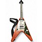 Used Gibson Flying V Crescent Moon Natural Solid Body Electric Guitar thumbnail