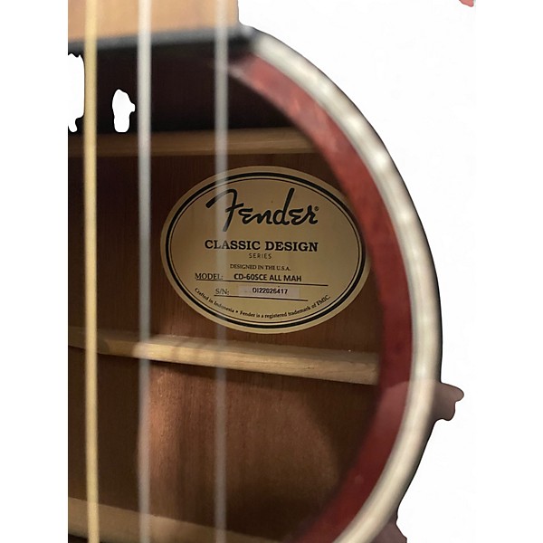 Used Fender CD60SCE Mahogany Acoustic Electric Guitar