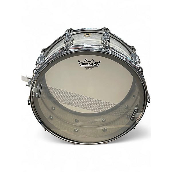 Used Ludwig 14X6.5 LA405K Hammered Acrophonic Raw Aluminum Drum
