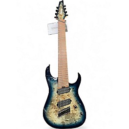 Used Ibanez RGMS8PB Blue Solid Body Electric Guitar