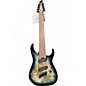 Used Ibanez RGMS8PB Blue Solid Body Electric Guitar thumbnail