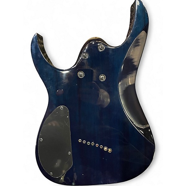 Used Ibanez RGMS8PB Blue Solid Body Electric Guitar