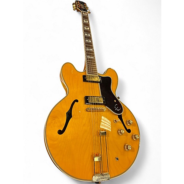 Used Epiphone SHARATON Butterscotch Blonde Hollow Body Electric Guitar