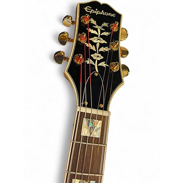 Used Epiphone SHARATON Butterscotch Blonde Hollow Body Electric Guitar