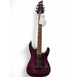 Used Ltd H-200 Purple Solid Body Electric Guitar