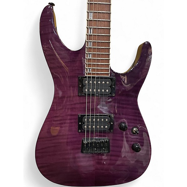 Used Ltd H-200 Purple Solid Body Electric Guitar