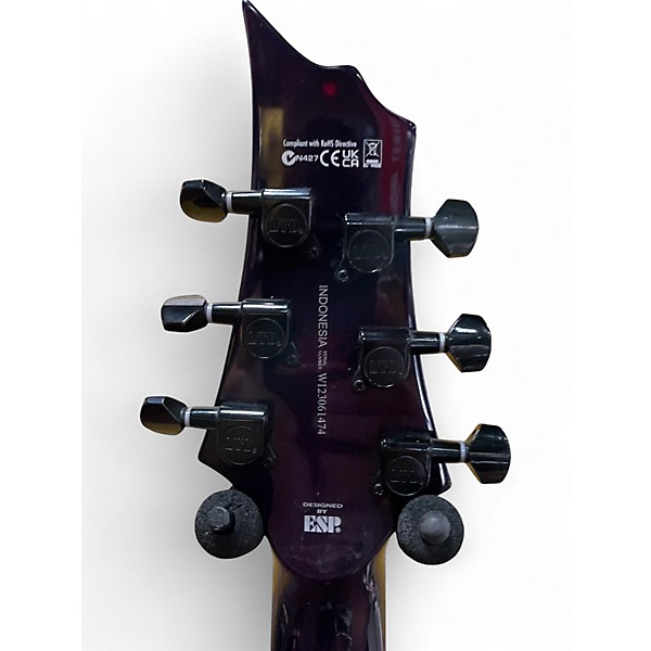 Used Ltd H-200 Purple Solid Body Electric Guitar