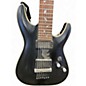 Used Schecter Guitar Research Damien Platinum Satin Black Solid Body Electric Guitar
