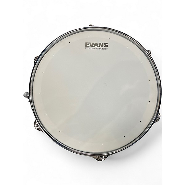 Used Beirer Drums 13X6.5 Steel Snare Matte Black Drum