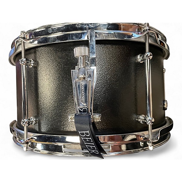 Used Beirer Drums 13X6.5 Steel Snare Matte Black Drum
