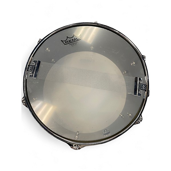 Used Beirer Drums 13X6.5 Steel Snare Matte Black Drum