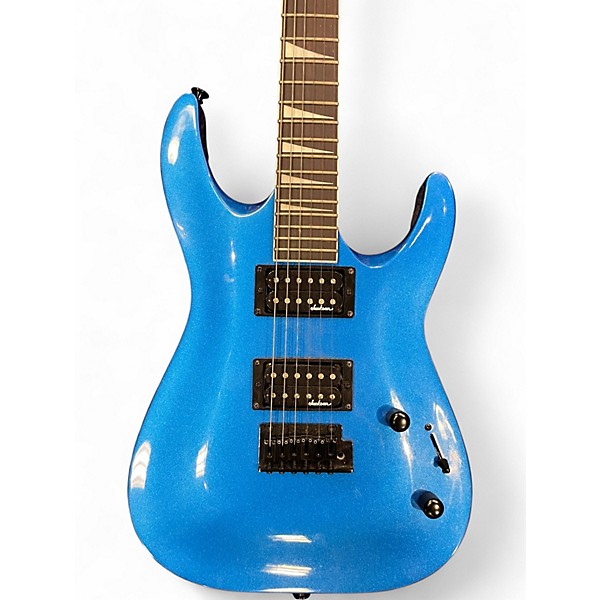 Used Jackson JS32 Dinky metalic blue Solid Body Electric Guitar