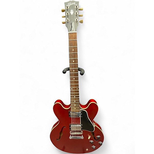 Used Gibson ES335 Worn Cherry Hollow Body Electric Guitar