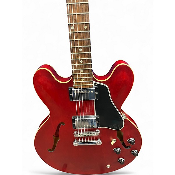 Used Gibson ES335 Worn Cherry Hollow Body Electric Guitar