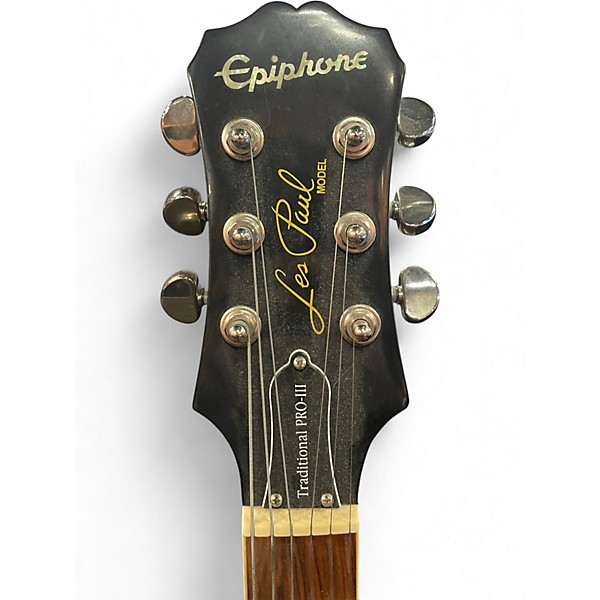 Used Epiphone Les Paul Traditional PRO III Gold Top Solid Body Electric Guitar