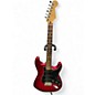 Used 2017 Fender Standard Stratocaster HSS red Solid Body Electric Guitar thumbnail