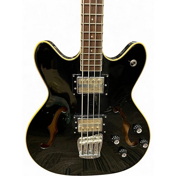 Used DeArmond Starfire Bass Black Electric Bass Guitar