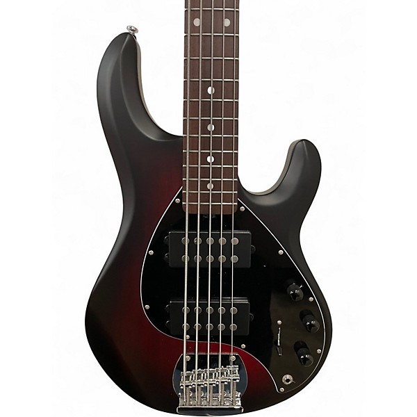 Used Sterling by Music Man Ray5 5 String RUBY RED BURST Electric Bass Guitar