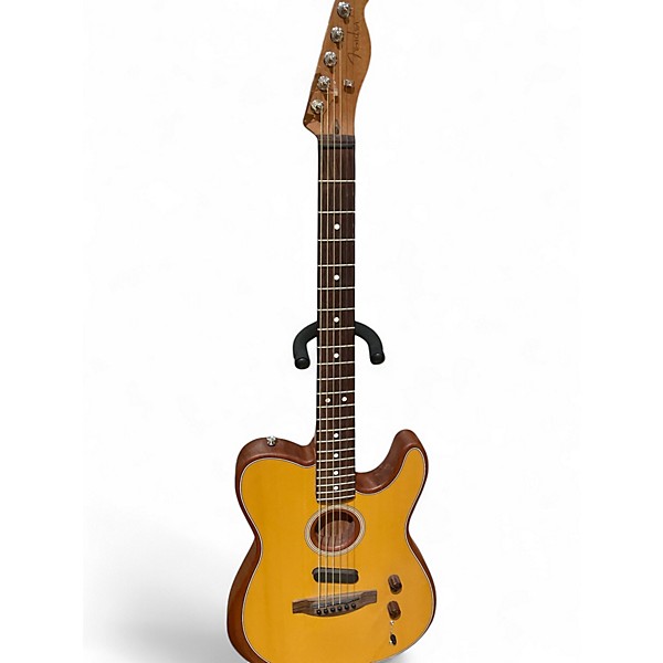 Used Fender Acoustasonic Player Telecaster Butterscotch Acoustic Electric Guitar