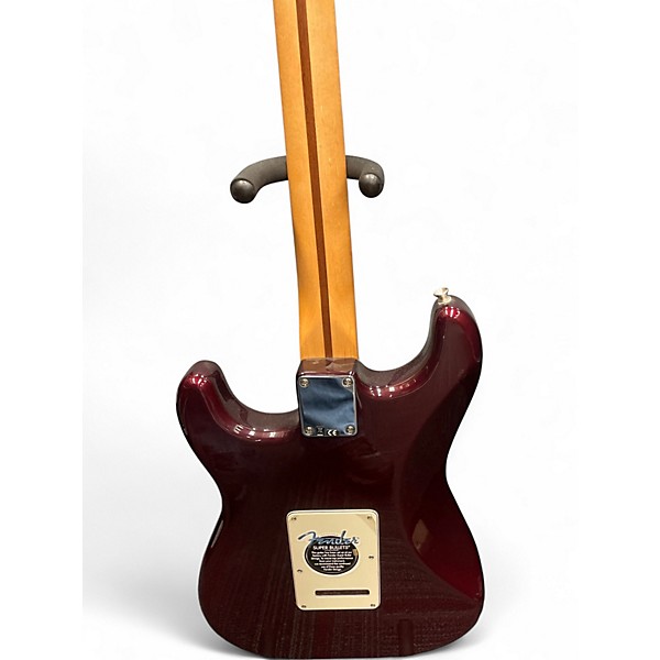 Used Fender Standard Stratocaster Burgandy Solid Body Electric Guitar
