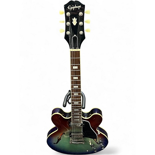 Used Epiphone ES335 Blue Burst Hollow Body Electric Guitar