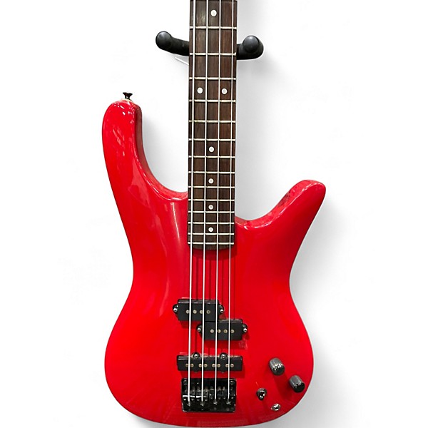 Used Bentley Series 10 Red Electric Bass Guitar