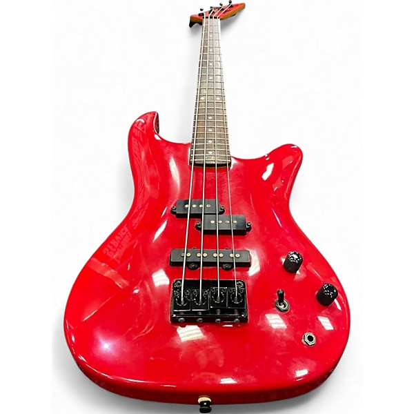 Used Bentley Series 10 Red Electric Bass Guitar