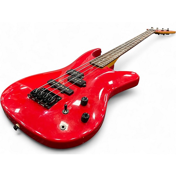 Used Bentley Series 10 Red Electric Bass Guitar