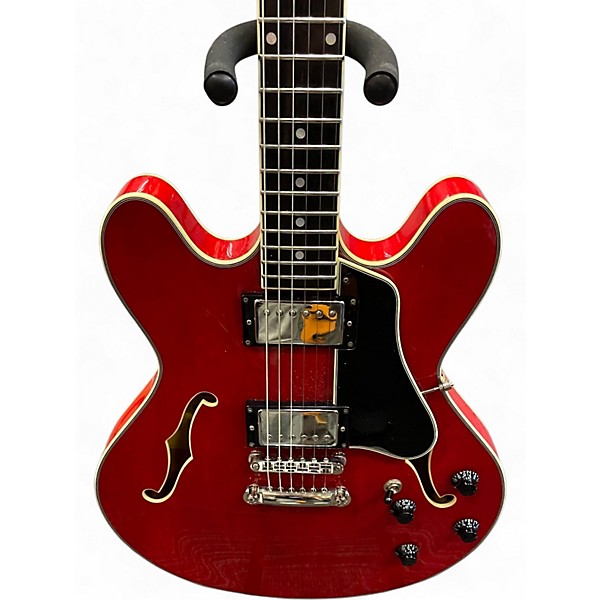 Used Eastman T386RD Red Hollow Body Electric Guitar