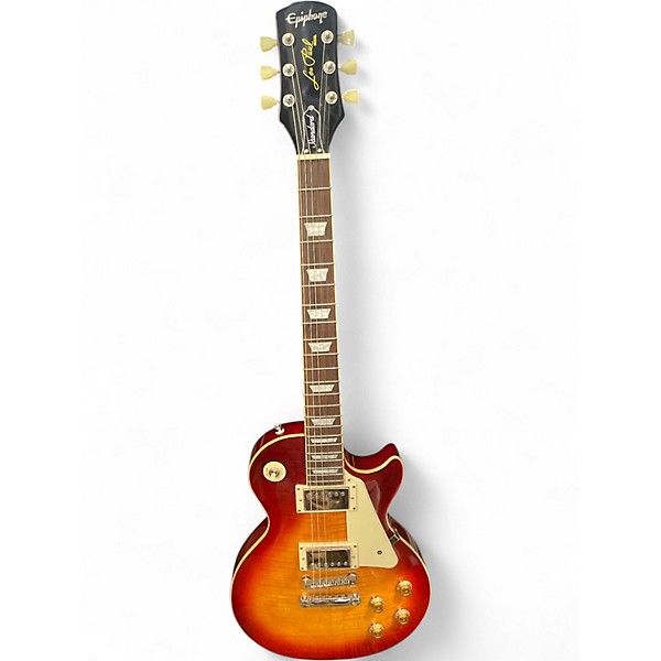 Used Epiphone Les Paul Standard Cherry Sunburst Solid Body Electric Guitar