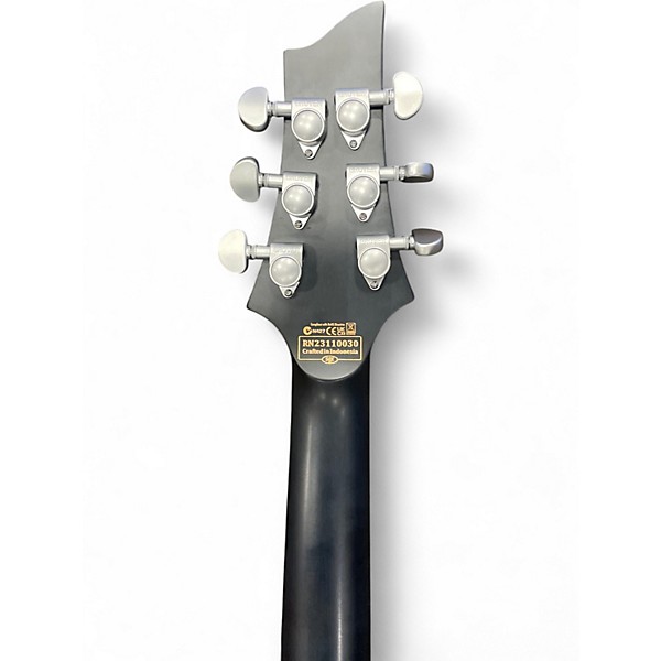 Used Schecter Guitar Research C1 Platinum transparent white satin Solid Body Electric Guitar