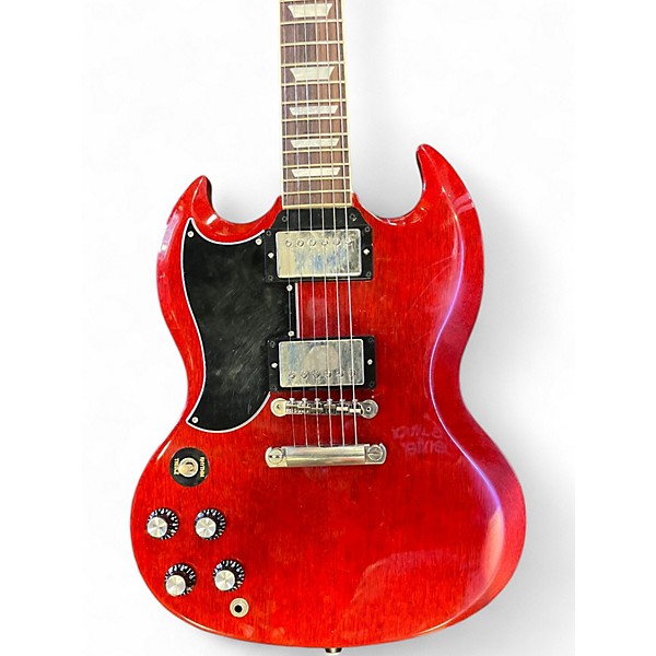 Used 2022 Gibson SG Chrome Red Metallic Solid Body Electric Guitar