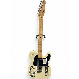 Used Fender TYLER THE CREATOR SIGNATURE CAMP FLOG GNAW STANDARD TELECAST WHITE Solid Body Electric Guitar