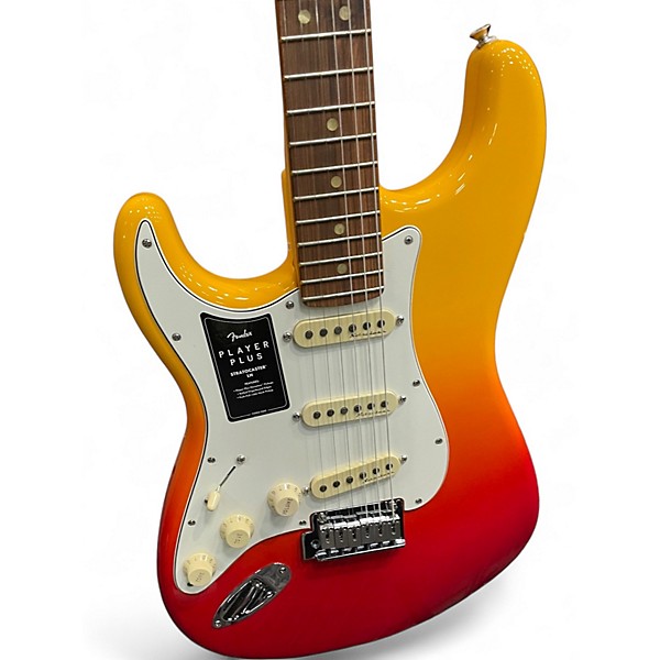 Used Fender Player Plus Stratocaster Left Handed tequila sunrise Electric Guitar
