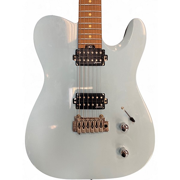 Used Harley Benton Fusion-T HH Blue Solid Body Electric Guitar