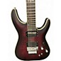 Used Schecter Guitar Research C1 Platinum FR S Crimson Red Burst Solid Body Electric Guitar