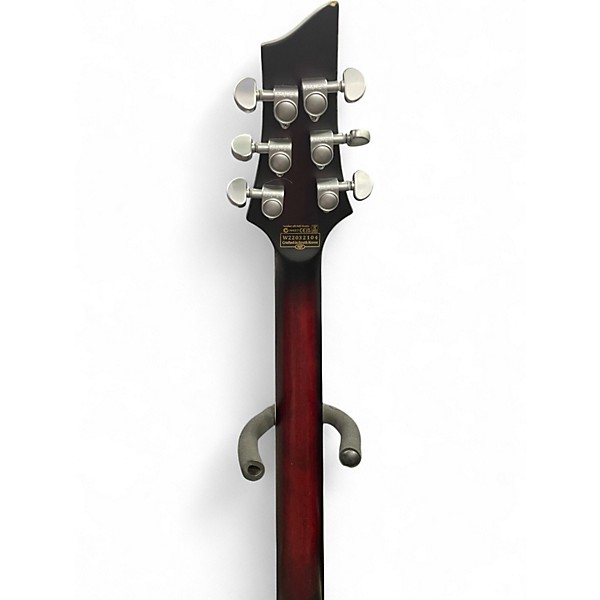 Used Schecter Guitar Research C1 Platinum FR S Crimson Red Burst Solid Body Electric Guitar