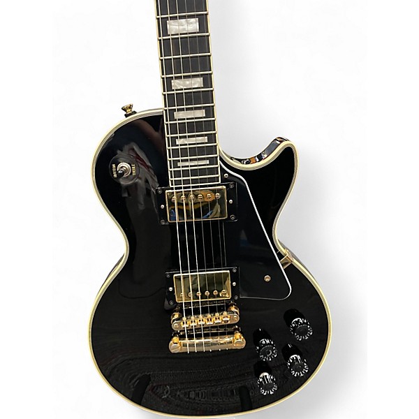 Used Epiphone Les Paul Custom Ebony Solid Body Electric Guitar