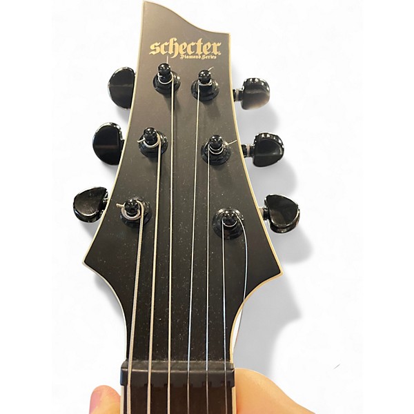 Used Schecter Guitar Research C-1 SLS EVIL TWIN MATTE BLACK Solid Body Electric Guitar
