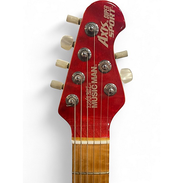Used Ernie Ball Music Man Axis Super Sport Red Solid Body Electric Guitar