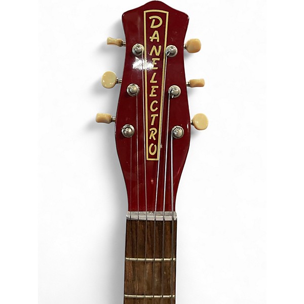 Used Danelectro U2 Red Solid Body Electric Guitar