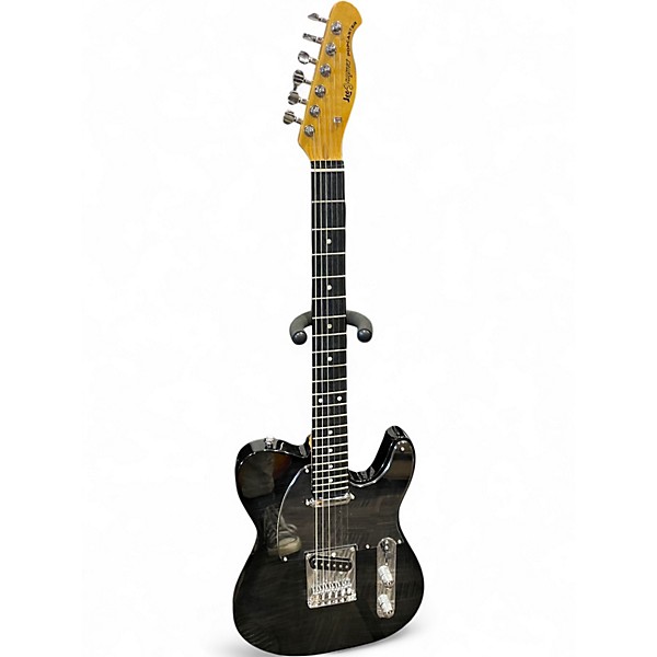 Used Leo Jaymz POPCASTER Black Solid Body Electric Guitar