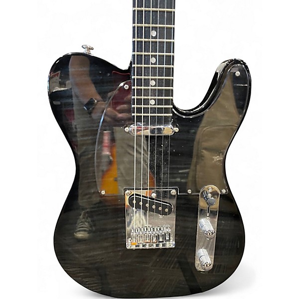 Used Leo Jaymz POPCASTER Black Solid Body Electric Guitar