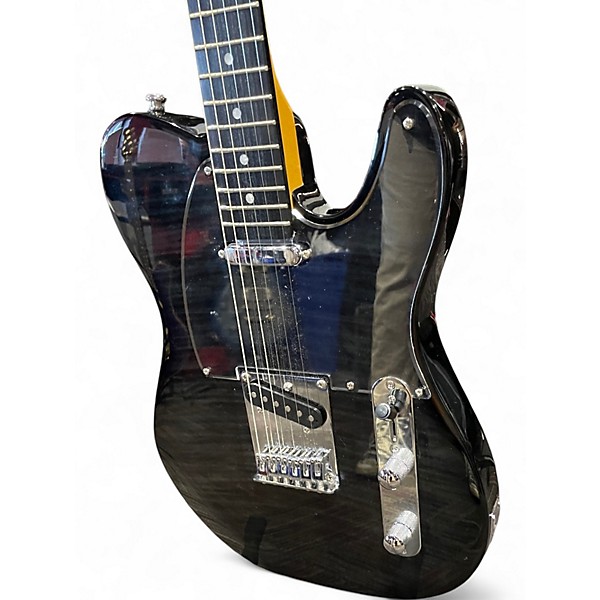 Used Leo Jaymz POPCASTER Black Solid Body Electric Guitar