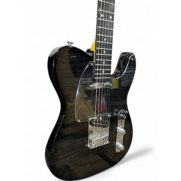 Used Leo Jaymz POPCASTER Black Solid Body Electric Guitar